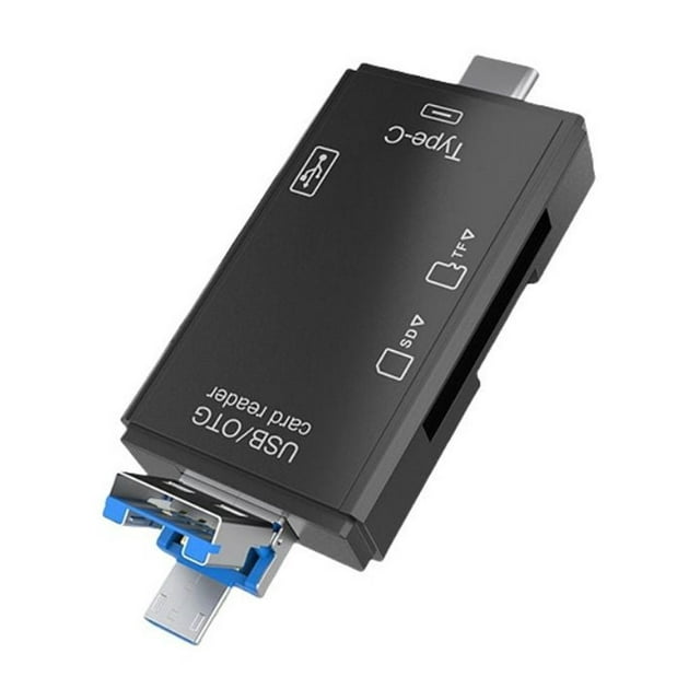 6-in-1 SD Card Reader USB 2.0/SD/Micro SD Female Interface USB 2.0 Type-A 480 Mbps Supports For Smartphones Tablets Computer