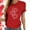 Red, variant on Guzom Womens Red Heart Pattern Crew Neck Short Sleeve Regular Fit T-Shirt, 95% Polyester 5% Spandex, Valentine's Day Casual Tee for Women S-XXL,Size M