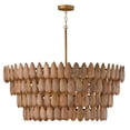 thumbnail image 7 of Capital Lighting 354461LW Ravi 6 Light 37" Wide Chandelier - Light Wood / Patinaed Brass, 7 of 7