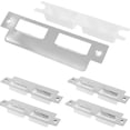 thumbnail image 1 of Minkissy 5Pcs Silver Deadbolt Strike Plates for Anti-Rust Reinforcement, 1 of 8