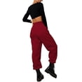 thumbnail image 6 of Genuiskids Women Juniors Baggy Sweatpants Active Sports Trousers Inner Plush Thickened High Waist Pockets Loose Joggers Pants Warm Bottoms Fall Winter Pants for Teen Girl, 6 of 9