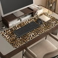 thumbnail image 4 of Brown Leopard Print Desk Mat, Desk Accessory, Cute Workspace, Trendy Workspace, Trendy, 35.4x15.7in Large Gaming Mouse Pad, Cute Desk Topper, Pretty Desk Pad, 4 of 5