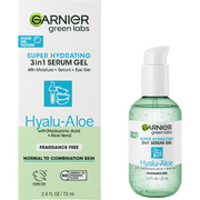 Garnier Green Labs Super Hydrating 3 in 1 Hyalu Aloe Serum Gel, 2.4 fl oz
