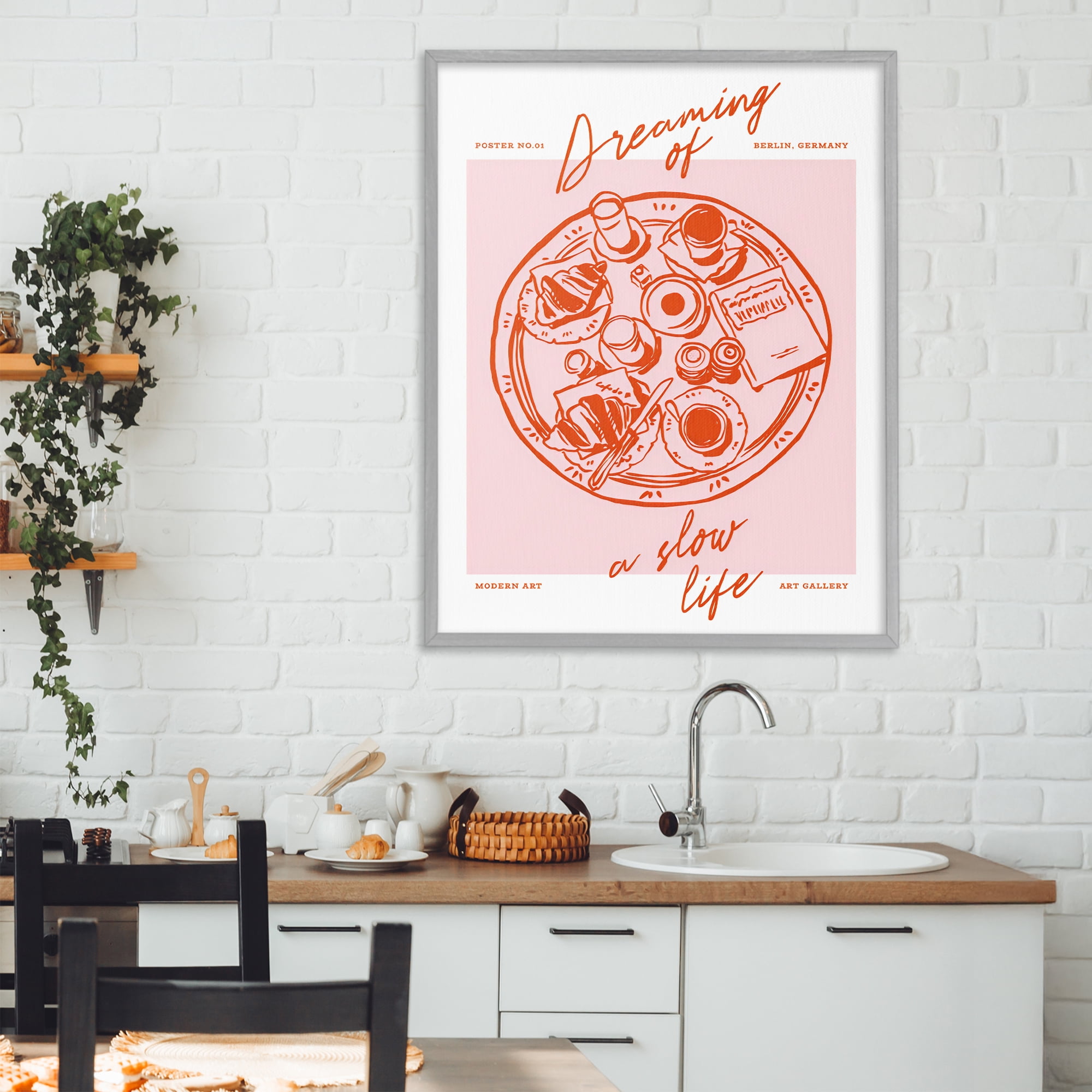 Stupell Industries Dreaming Of A Slow Life Gray Framed Giclee Art, design by The Prints Vibe