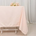 thumbnail image 5 of BalsaCircle 70x70 in Blush Premium Scuba Polyester Square Tablecloth Party Linens Events Decorations Supplies, 5 of 7