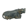 thumbnail image 4 of --Ornement Ornements Vache Bonsaï Figurine Décorative Statue pour Bureau Bureau Fée Allongée, 4 of 8