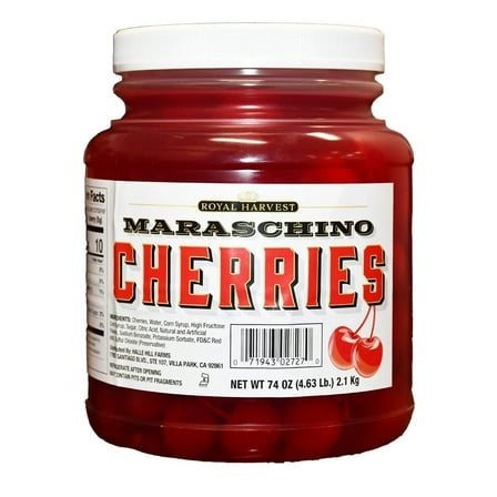Royal Harvest Maraschino Cherries, 74 Ounce