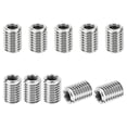 thumbnail image 1 of Unique Bargains Adaptateurs Filetés Manchon Réducteur Écrou M10*1.5 Mâle à M6*1 Femelle Réparation Insert Réducteur Vis 14mm 10 Pcs, 1 of 6