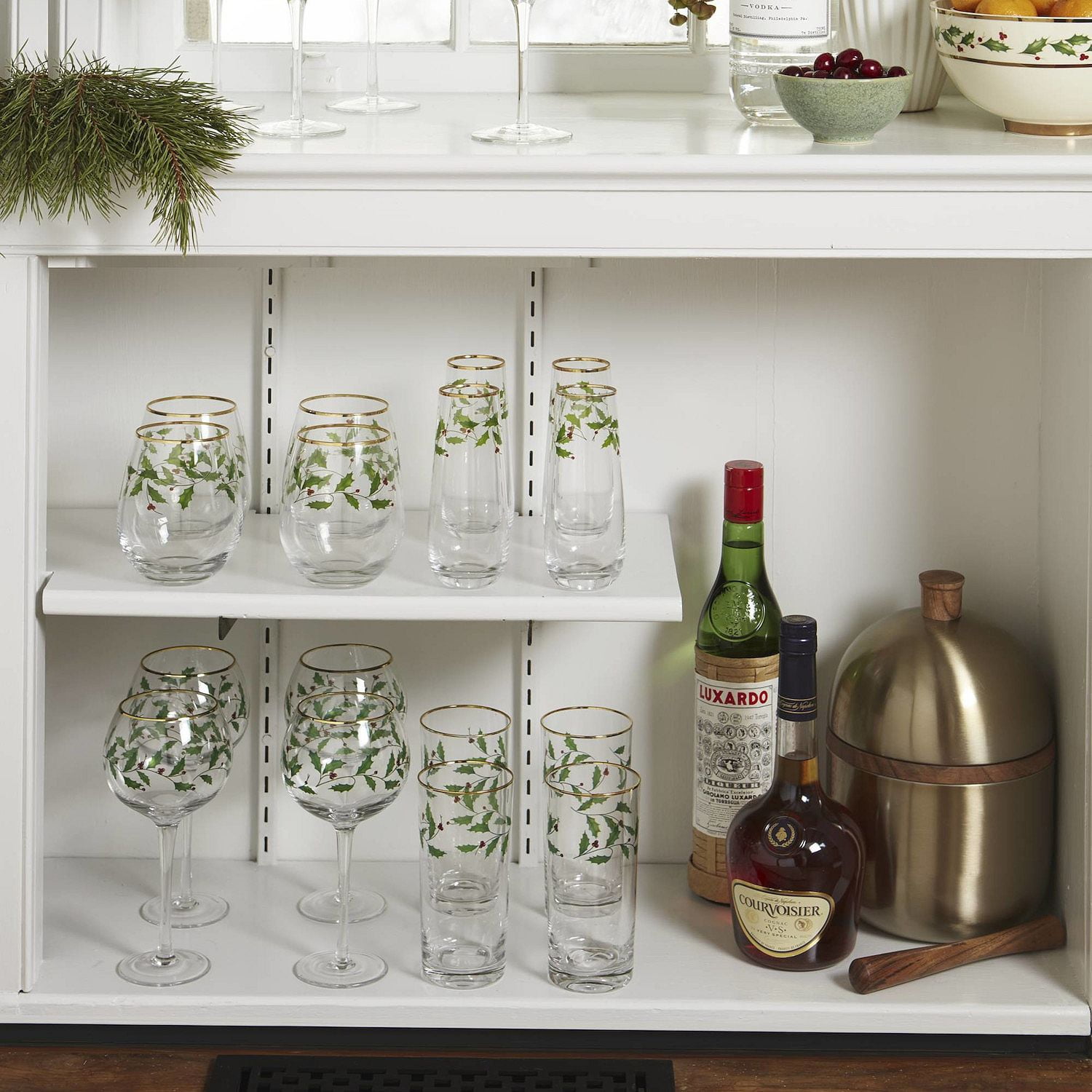 Lenox Holiday 4-Piece Wine Balloon Glass Set
