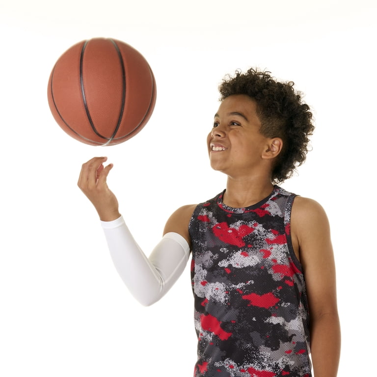 Athletic Works Youth Arm Sleeves, White, 4-Way Stretch photo 5