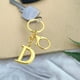 thumbnail image 1 of Llavero con La Letra Az Dorada | Material: Metal | Colgante Personalizado con Inicial | Accesorio para Bolso | Regalo de Navidad | 1 Unidad, 1 of 6
