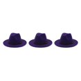 thumbnail image 1 of Sombrero Qarigey con hebilla de cinturón vestido de moda de invierno gorros elegantes de ala ancha lana cálida para mujeres, 1 of 6