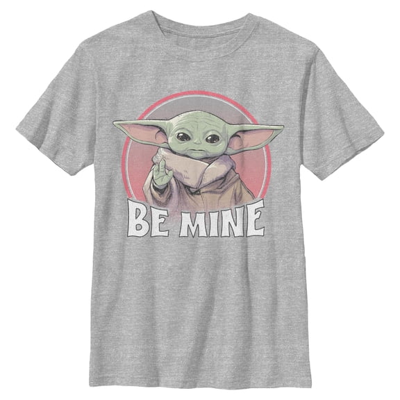 Boys Star Wars: The Mandalorian Distressed Grogu Be Mine T Shirt