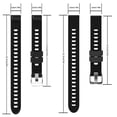 thumbnail image 2 of Correa de muñeca de silicona Correa de reloj de repuesto ajustable Correa de bucle de reloj de viaje de trabajo, Negro Scienceny EL5020-01, 2 of 2