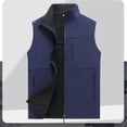 thumbnail image 3 of Chaleco de trabajo para hombre, chaleco de caparazón blando impermeable para exteriores con cuello de primavera y otoño, chaleco deportivo para correr para hombre, 3 of 5