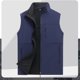 thumbnail image 4 of Chaleco de trabajo para hombre, chaleco de caparazón blando impermeable para exteriores con cuello de primavera y otoño, chaleco deportivo para correr para hombre, 4 of 5