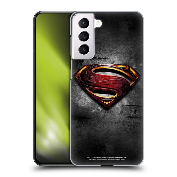 Head Case Designs Officially Licensed Justice League Movie Superman Logo Art Man Of Steel Hard Back Case Compatible with Samsung Galaxy S21 5G