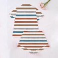 thumbnail image 4 of uublik Girls Pajama Set 2-13 Years Short Sleeve 2PCS Sleepwear Cute Button Down Pjs Set Classic Lounge Sets Multicolor, 4 of 5