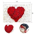 thumbnail image 2 of GreenDecor 7x5Ft Red Rose Backdrop White Petal Heart-Shaped Background Romantic Love Wedding Props Studio Photo Shooting, 2 of 4