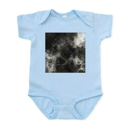 

CafePress - Black White Gold Abstract Painting Body Suit - Baby Light Bodysuit Size Newborn - 24 Months