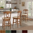 thumbnail image 2 of iNSPIRE Q Eleanor Napoleon Back Counter ight Wood Swivel Chair by  Classic, 2 of 5