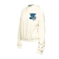 thumbnail image 2 of Women's New Era Cream St. Louis Blues Glam Game Quarter-Zip Cropped Floral Hoodie Pullover, 2 of 3
