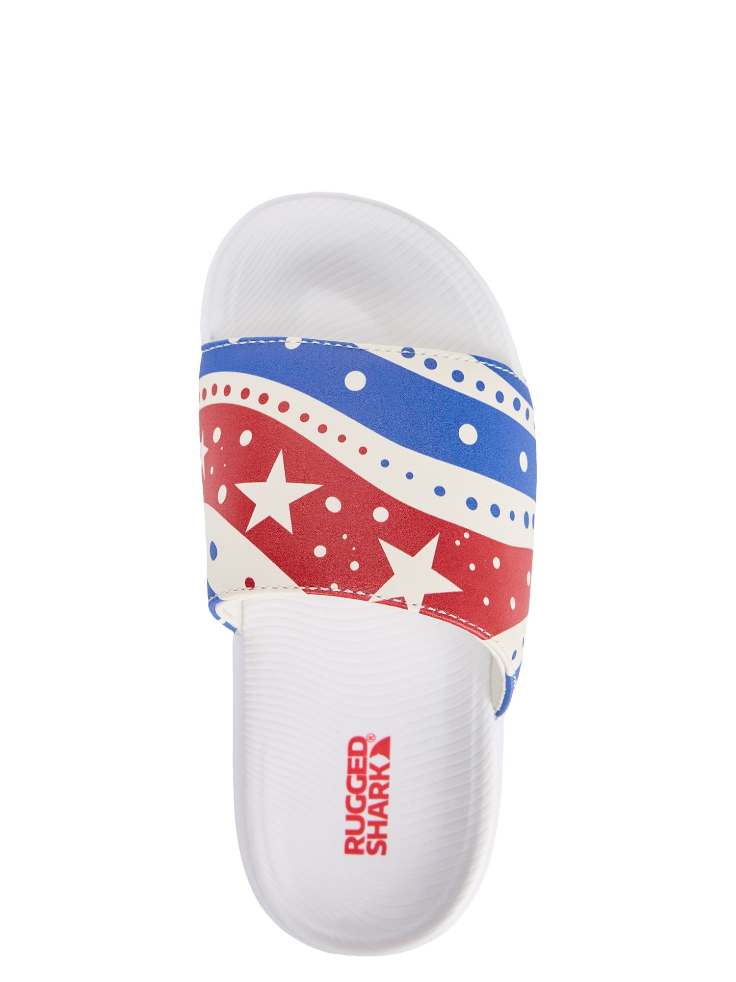 Rugged Shark Americana Kids Slide Sandals