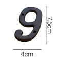thumbnail image 2 of Wrought Iron Numbers Rustic Cast Iron Metal House Number Signs DIY Address Digits Vintage Farmhouse Decorative Wall Plaques For Home Garden Mailbox Garage Bar 2.95x1.57in, 2 of 2
