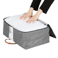 thumbnail image 4 of Unique Bargains 1 Pack Clothes Storage Storage Bags Grey 21.5*8.5*12.5in, 4 of 7