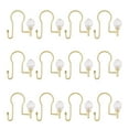 thumbnail image 5 of Utopia Alley  Rustproof Zinc Double Shower Curtain Hooks for Bathroom, Crystal Design, Set of 12 Gold, 5 of 9