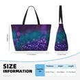thumbnail image 4 of Sigee Purple and Green Glitter Print Extra Large Waterproof Beach Travel Bag with Zipper - Durable and Versatile for Vacation, Gym, and Daily Use, 4 of 7