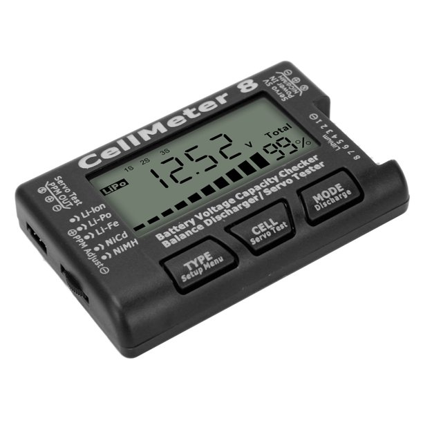 Comprobador De Capacidad De Batería Digital Probador Detector De Servo De Descarga De Equilibrio De Batería De Alta Precisión