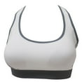 thumbnail image 2 of Training Bra for Girls CALAFEBILA High Impact Padded Seamless Underwire Racerback Stappy Bras for Women Full Coverage,White, 2 of 5