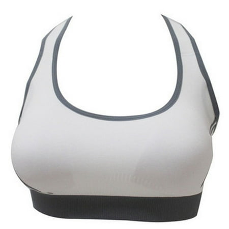 

AnuirheiH Women s Seamless Sports Bras Wireless No-Marking Padded Strechy Yoga Workout Racerback Tanks Exercise Althetic Tops
