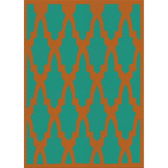 Ahgly Company Machine Washable Indoor Rectangle Transitional Light Sea Green Area Rugs, 4' x 6'