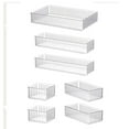 thumbnail image 3 of Organizador de maquillaje, organizador de baño, contenedor multiusos acrílico, caja de almacenamiento de escritorio, contenedor de almacenamiento para 7 piezas, 3 of 8
