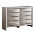 thumbnail image 4 of Glory Furniture Marilla 8-Drawers Bedroom Dresser in Silver Champagne, 4 of 8