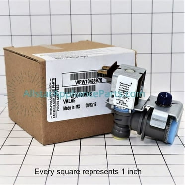 Whirlpool Refrigerator Water Inlet Valve WPW10498976