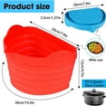 Silicone Slow Cooker Liners Compatible With 68QT Crock, Silicone Slow