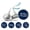 Navy Blue & White, variant on Darling Souvenir Pack of 190 Pcs Hanukkah Jewish Stickers Candy Chocolate Labels-Dark Blue