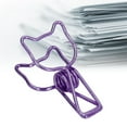 thumbnail image 1 of 20pcs Pinces à Papier Mignons, Pinces Réutilisables de Style Élégant de Conception Creuse Pinces Métalliques Clips de Liant pour la Salle de Classe de Bureau à la Maison, 1 of 8