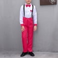 thumbnail image 1 of Ensemble Estival Décontracté pour Enfants avec Nœud Papillon et Col Rabattu à Manches Longues pour Garçons, Tenue Formelle Ou de Fête, 1 of 4