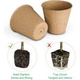 thumbnail image 3 of Xiao Hua 50 macetas de turba espesa, kit de inicio de plántulas biodegradables y ecológicas de 3,15 pulgadas, bandejas de germinación de semillas., 3 of 5