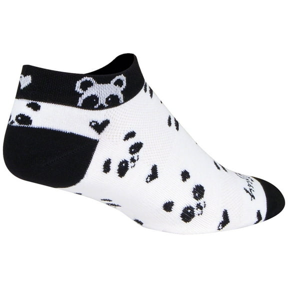 SockGuy Classic Low Panda Socks - 1", Women's, Small/Medium