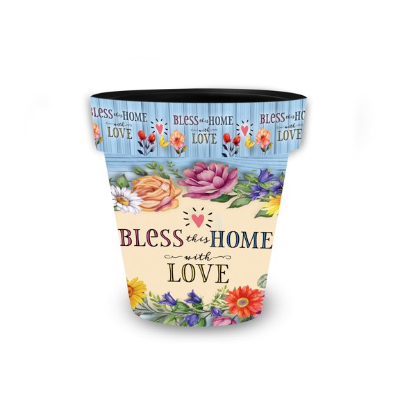 Briarwood Lane Spring Planter 8.5" x 8.5" x 8.5" Bless This Home With Love Small For Spring Planter