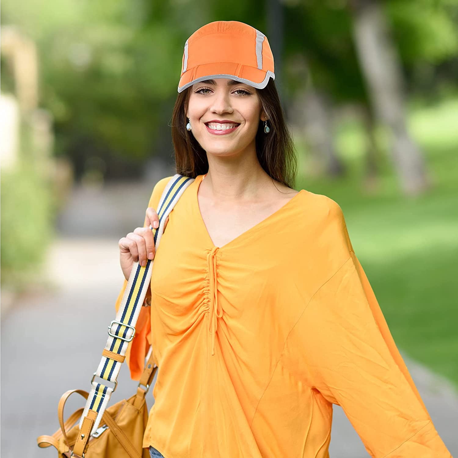 Folding Reflective Running Caps 