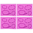 thumbnail image 3 of Photo Frame Silicone , Picture Frames Silicone  Decorating Photo Frame  Pink 4pcs  For Home, 3 of 8