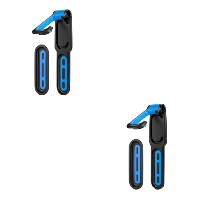Thinsony Convenient Wall Mount Bike Rack Vertical Cycling Holder for Easy Bicycle Storage Black Blue 35.5x7.5x17.5cm 2Set