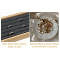 thumbnail image 5 of Unique Bargains Bamboo Wood Ring Tray Stackable Storage Jewelry Tray Showcase Display Organizer for Rings Gray, 5 of 8