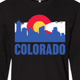 thumbnail image 4 of Inktastic Colorado Flag and Skyline Long Sleeve T-Shirt, 4 of 5